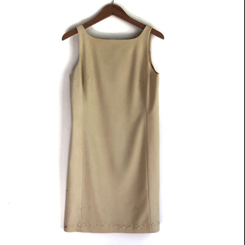Nicole Miller embroidered hem dress